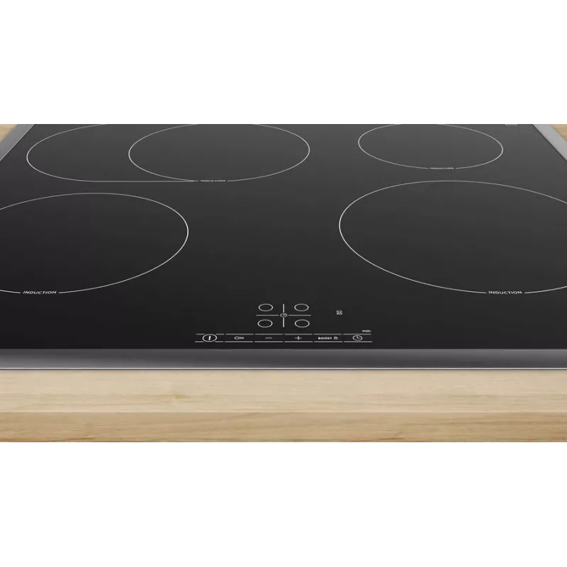 Bosch Serie 4 PIF64RBB5E plīts virsma Melna Iebūvējama 60 cm Zonas indukcijas plīts virsma 4 zona(s)