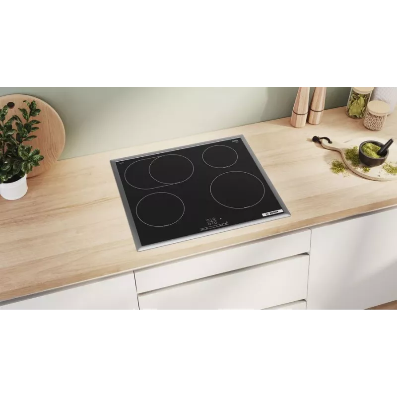 Bosch Serie 4 PIF64RBB5E plīts virsma Melna Iebūvējama 60 cm Zonas indukcijas plīts virsma 4 zona(s)