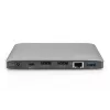 DIGITUS Dokstacija USB-C - 2x USB Type-C / 2x USB 3.0 10Gbps / USB 3.0 5Gbps / 2x DP / Gbe / micro SD / SD / 3,5 mm - 60W USB Power Delivery