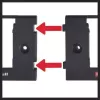 Akumulatora stiprinājuma ierīce Einhell PXC Melna Saderība ar Power X-Change baterijām