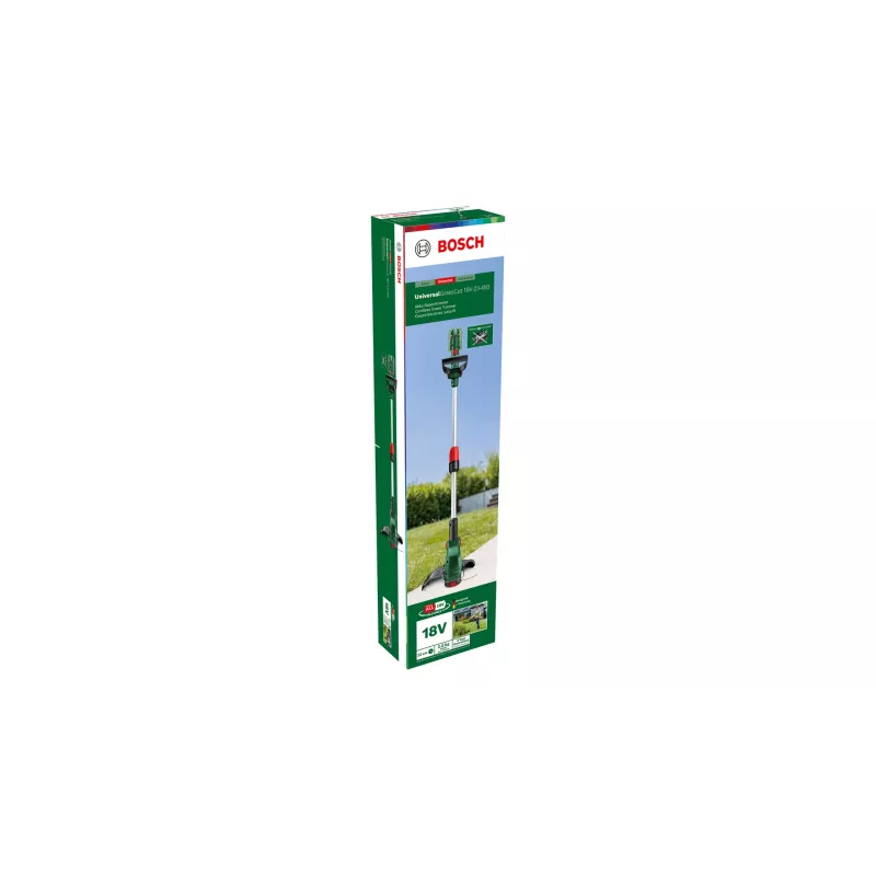 Bosch UniversalGrassCut 18V-26-500 26 cm Baterijas Melns, Zaļš