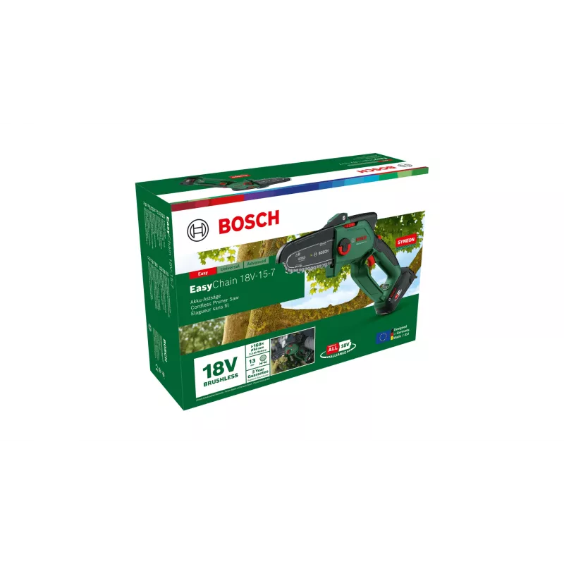 Bosch EasyChain 18V-15-7 melns, zaļš