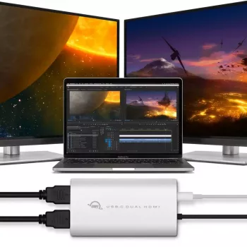 USB grafikas adapteris OWC CADPDL2HDMI 3840 x 2160 pikseļi Sudraba