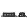 Lindy 50m 4 Port USB 2.0 Cat.6 paplašinātājs, tīkla raidītājs un uztvērējs, 50 m, 480 Mbit/s, Cat5, Cat5e, Cat6, NS1021, Fosfora bronza