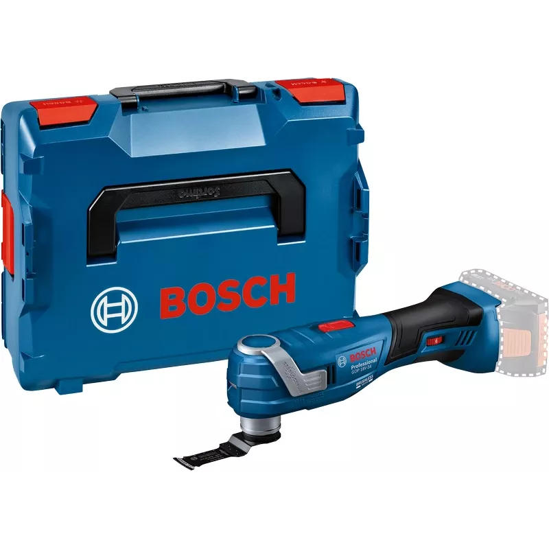 Bezvadu daudzfunkcionālais multigriezējs Bosch GOP 18V-34 18 V — oscilācijas instruments griešanai, slīpēšanai, skrāpēšanai