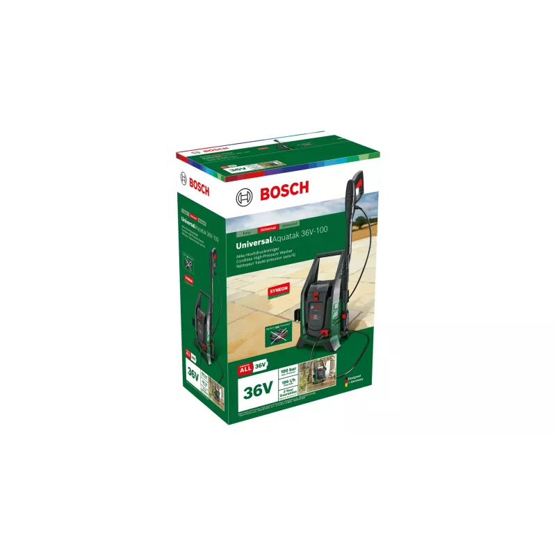 Bezvada augstspiediena mazgātājs Bosch UniversalAquatak 36V-100