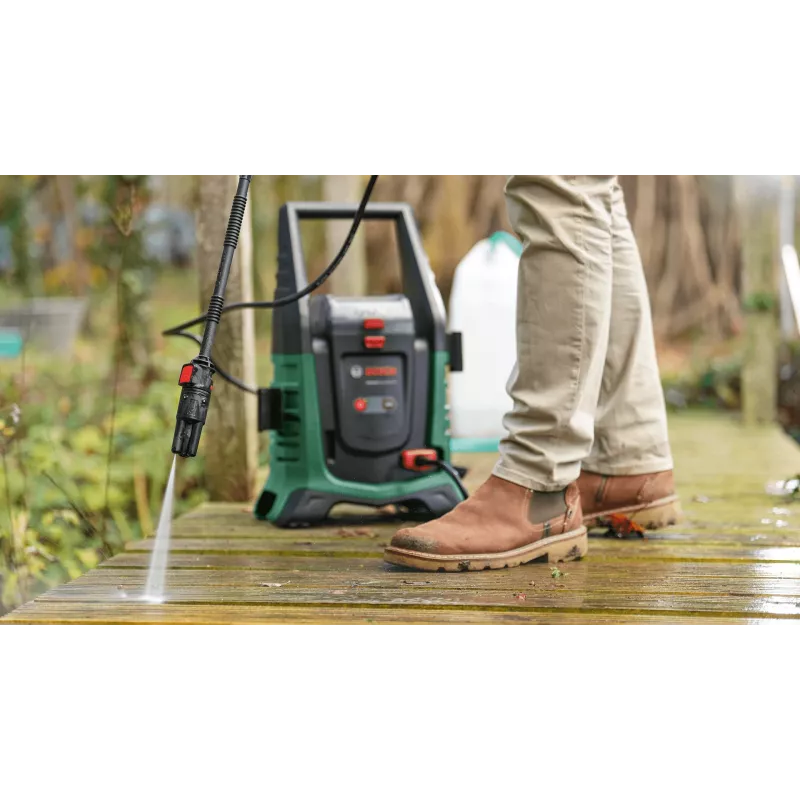 Bezvadu augstspiediena mazgātājs Bosch UniversalAquatak 36V-100 — pašsūkšanas komplekts, POWER FOR ALL akumulatoru sistēma