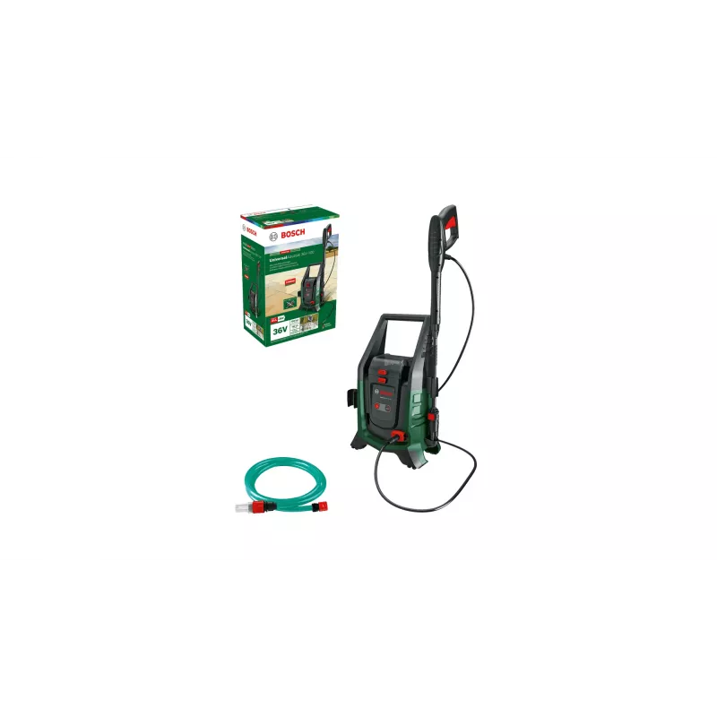 Bezvadu augstspiediena mazgātājs Bosch UniversalAquatak 36V-100 — pašsūkšanas komplekts, POWER FOR ALL akumulatoru sistēma
