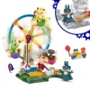MEGA Pokémon panorāmas rata jautrais būvēšanas rotaļlietu komplekts, ar 4 darbības figūrām (393 gab.) bērniem