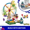 MEGA Pokémon panorāmas rata jautrais būvēšanas rotaļlietu komplekts, ar 4 darbības figūrām (393 gab.) bērniem