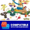 MEGA Pokémon panorāmas rata jautrais būvēšanas rotaļlietu komplekts, ar 4 darbības figūrām (393 gab.) bērniem