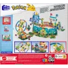 MEGA Pokémon panorāmas rata jautrais būvēšanas rotaļlietu komplekts, ar 4 darbības figūrām (393 gab.) bērniem