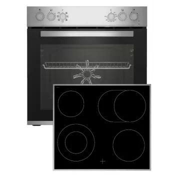 Beko BBUE12020X virtuves iekārtu komplekts Keramikas plīts Elektriskā