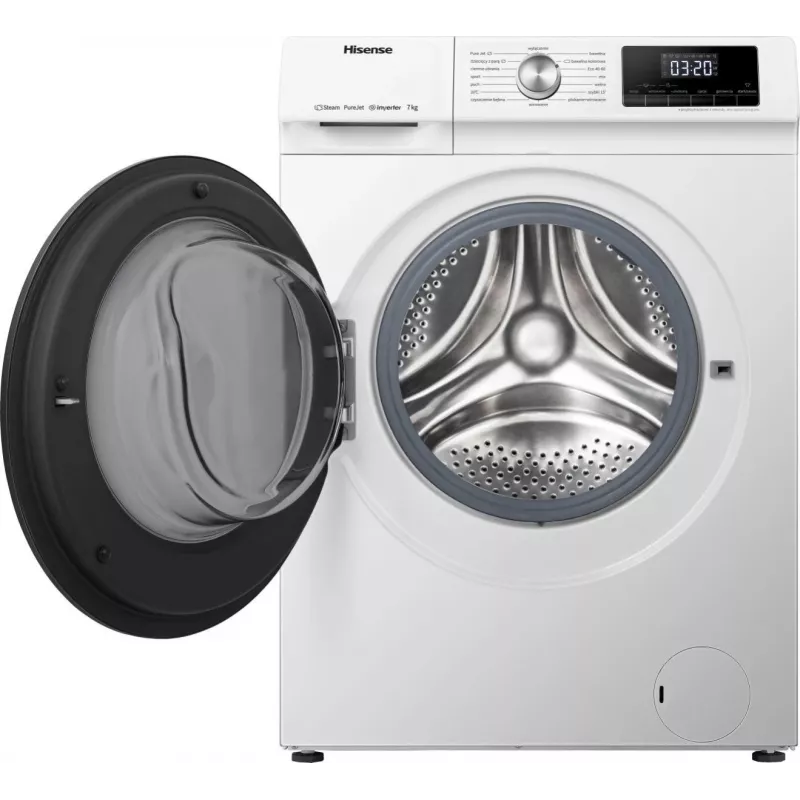 Hisense WFQA7014EVJM veļas mazgājamā mašīna ar priekšējo ielādi 7 kg 1310 RPM Balta