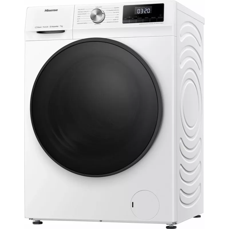 Hisense WFQA7014EVJM veļas mazgājamā mašīna ar priekšējo ielādi 7 kg 1310 RPM Balta