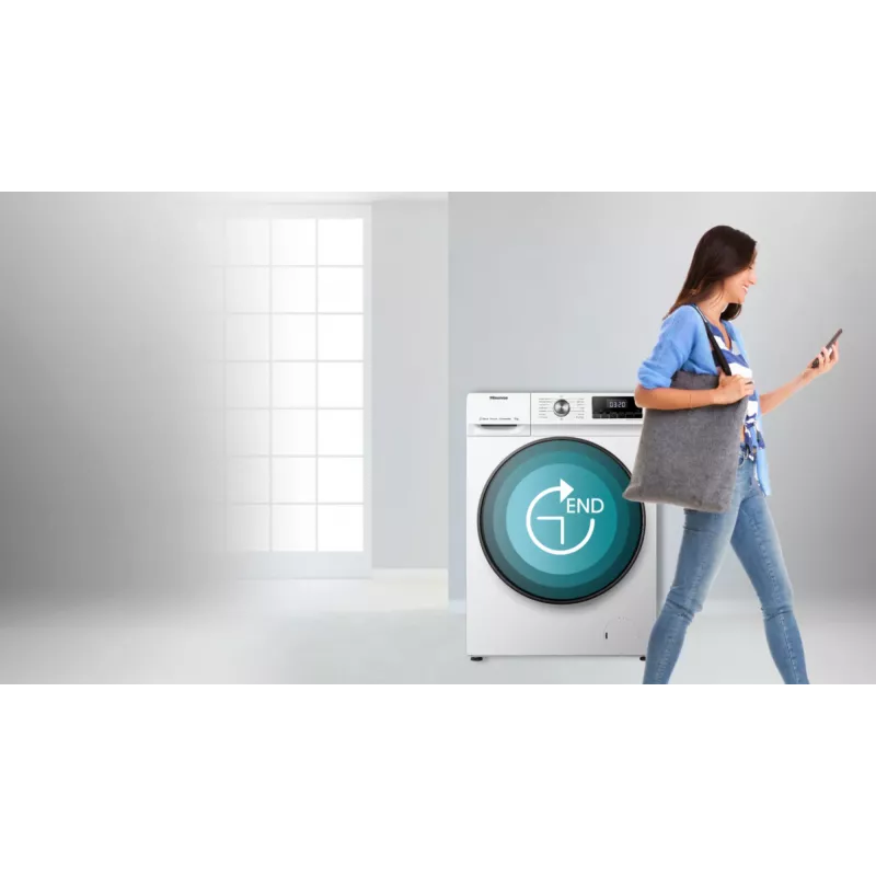 Hisense WFQA7014EVJM veļas mazgājamā mašīna ar priekšējo ielādi 7 kg 1310 RPM Balta