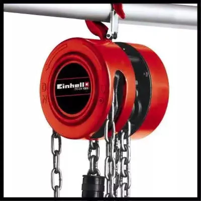 Ķēdes telferis Einhell TC-CH 1000 1000 kg 2.5 m Sarkans Sudraba