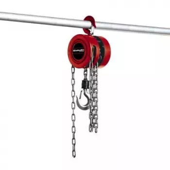 Ķēdes telferis Einhell TC-CH 1000 1000 kg 2.5 m Sarkans Sudraba