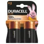 Duracell Plus 100 D, Vienreizlietojama baterija, D, Sārma, 1.5 V, 2 gab., Daudzkrāsains