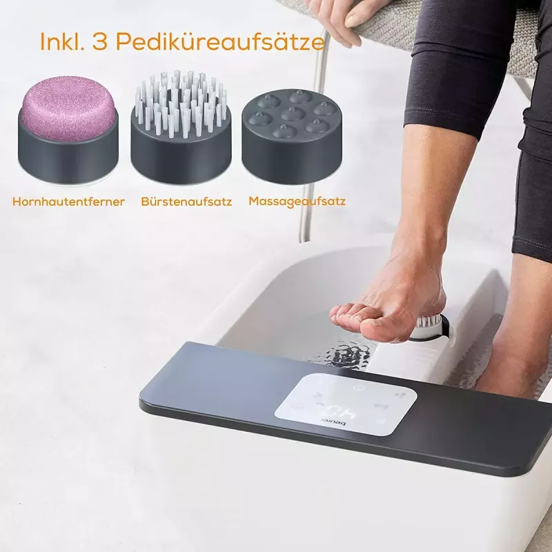 Kāju spa Beurer FB 60 — elektriskā kāju vanna, balta/pelēka