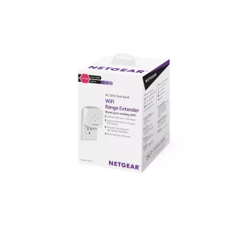 NETGEAR EX6110 tīkla raidītājs un uztvērējs balts 10, 100, 300 Mbit/s