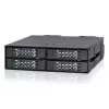 SSD korpuss Icy Dock ToughArmor MB699VP-B V3 4 diskiem 2,5 collu PCIe