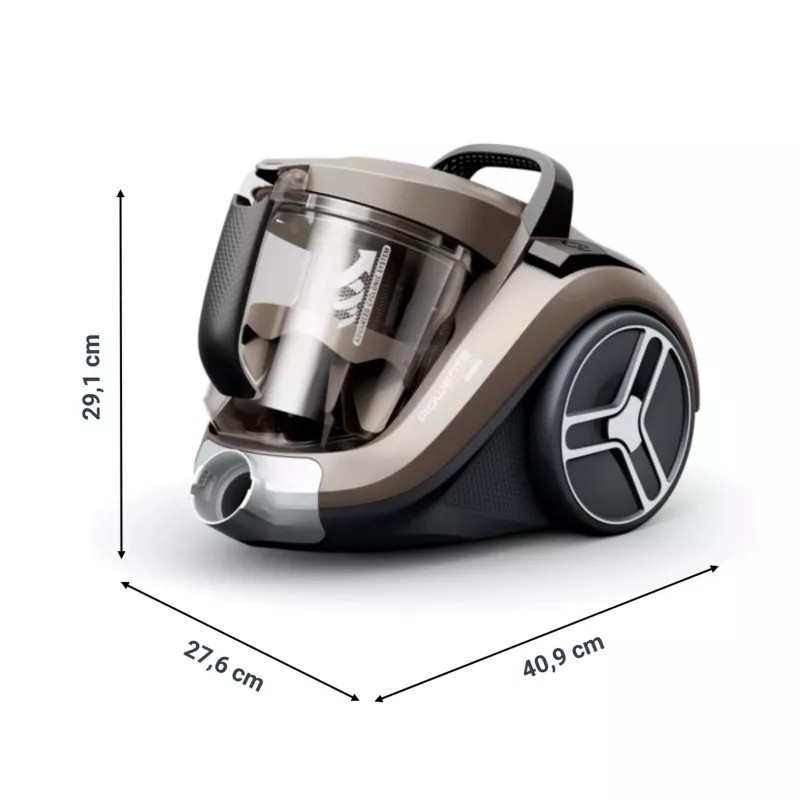 Rowenta Compact Power XXL RO4B30 2,5 L cilindriskais putekļsūcējs sausai tīrīšanai 900 W bez maisiņa