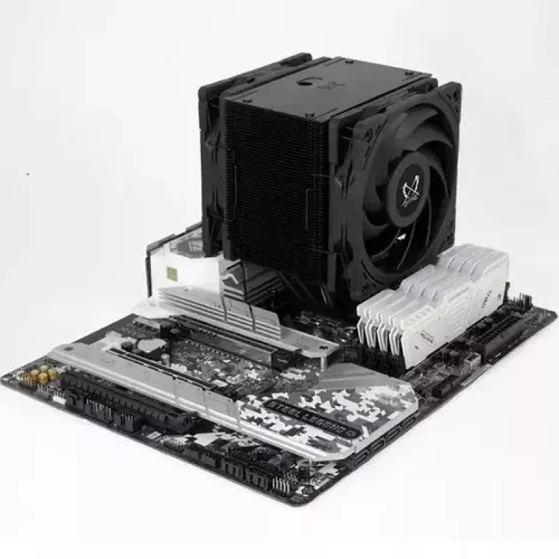 Fan Scythe Mugen 6 Dual Fan Melns Edition 12 cm 300-2000 RPM