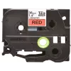 Laminēta lente Brother TZe461 36mm melna uz sarkana