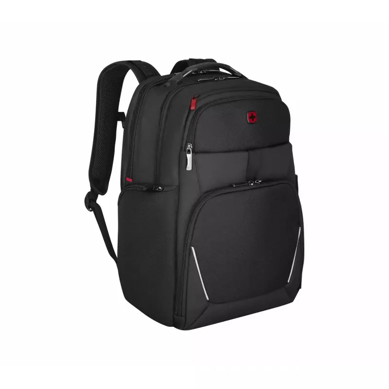 Ikdienas mugursoma Wenger SwissGear Meteor Melns Polyester PVC rPET