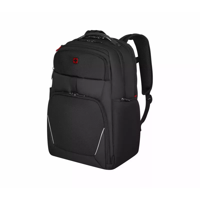 Ikdienas mugursoma Wenger SwissGear Meteor Melns Polyester PVC rPET