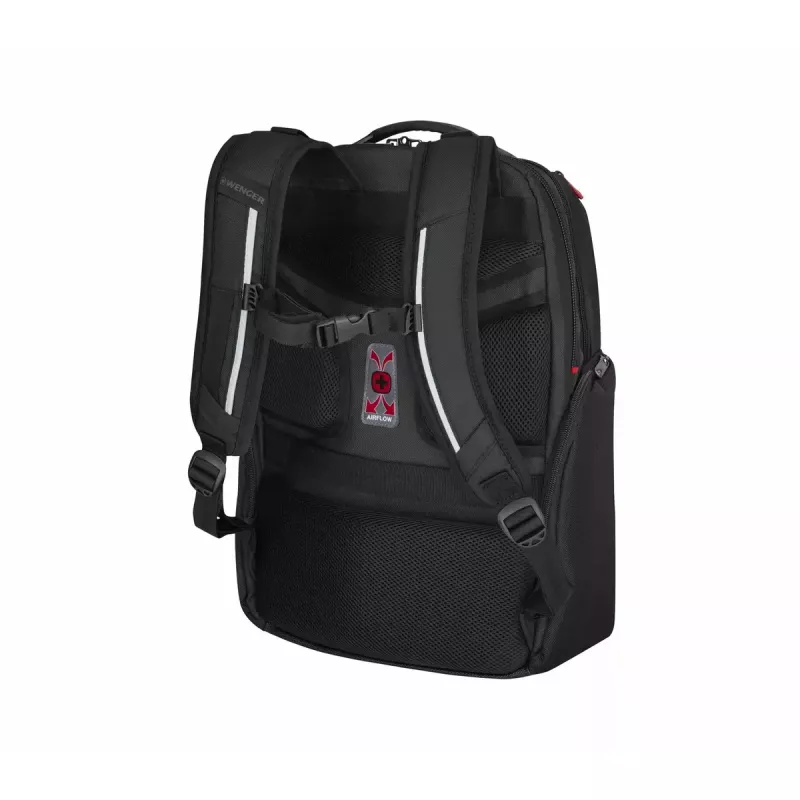 Ikdienas mugursoma Wenger SwissGear Meteor Melns Polyester PVC rPET