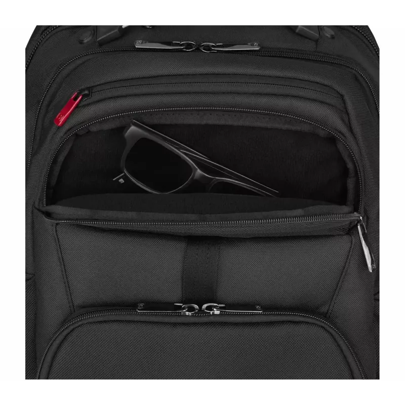 Ikdienas mugursoma Wenger SwissGear Meteor Melns Polyester PVC rPET