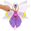 Barbie Dejo un plando lelle ar 2-in-1 pārveidi no dejotājas par tauriņu, violeti mati