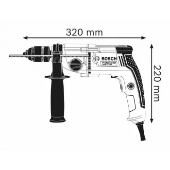 Bosch 0 601 1B2 002 urbis 500 apgr./min bezatslēgas 2.4 kg Melns, Zils