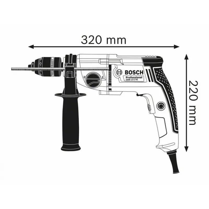 Bosch 0 601 1B2 002 urbis 500 apgr./min bezatslēgas 2.4 kg Melns, Zils