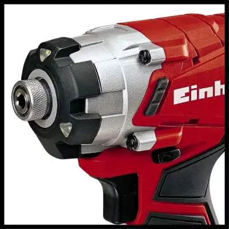 Pistol Grip Drill Einhell TE-CI 18/1 Li-solo, Keyless Chuck, Melns/pelēka/Red