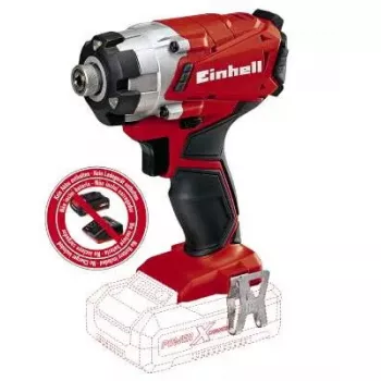 Pistol Grip Drill Einhell TE-CI 18/1 Li-solo, Keyless Chuck, Melns/pelēka/Red