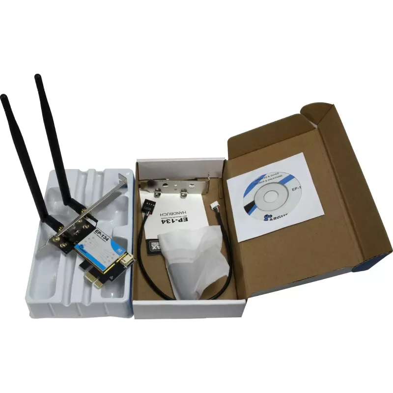 Iekšējais WLAN Bluetooth adapteris Inter-Tech EP-134 1800 Mbit/s