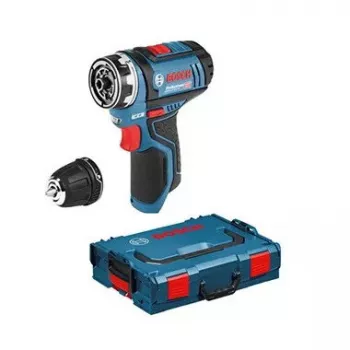 Bosch GSR 12V-15 FC Professional Keyless 600 g Melns, Blue