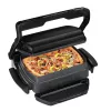 Kontakta grils Tefal GC7148 — 2000W, nerūsējošā tērauda korpuss, taisnstūra, regulējams termostats, režģa augšējā virsma, 365×365×175 mm