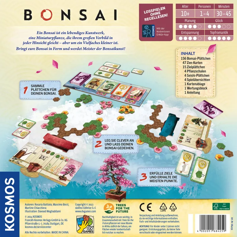 Kosmos Bonsai galda spēle Ģimene