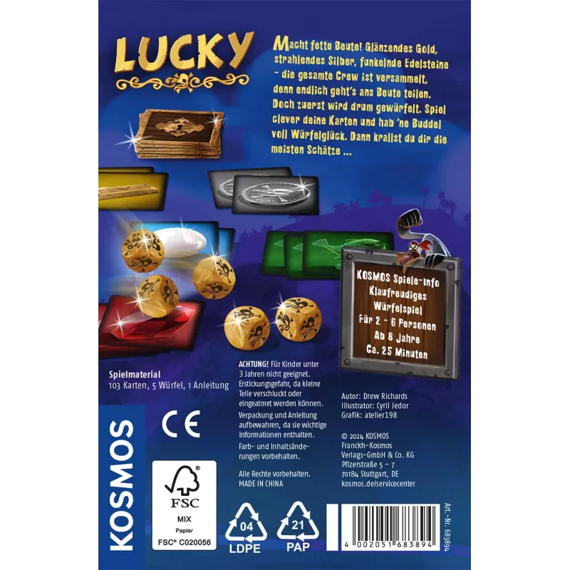 Kosmos Lucky 25 min Galda spēle Taktiskā