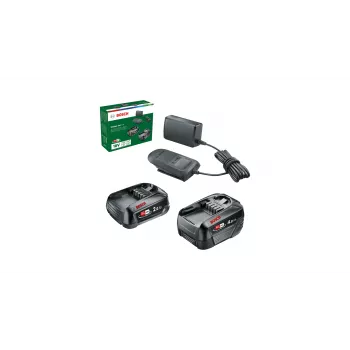 Bosch Starter-Set 18V - 2 x Akumulators (2,0 Ah + 4,0 Ah) Baterijas un lādētāja komplekts