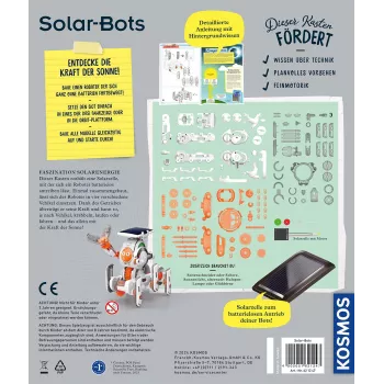 Kosmos Solar Bots, Eksperimentu komplekts, Atjaunojamā enerģija, 8 gadi