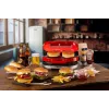 Ariete 205 Hamburgeru gatavotājs Party Time, hamburgeru gatavošanas iekārta, 1200 W, dubultās nepiedegošās plāksnes, 2 nodalījumi, viegli tīrāms, sarkans
