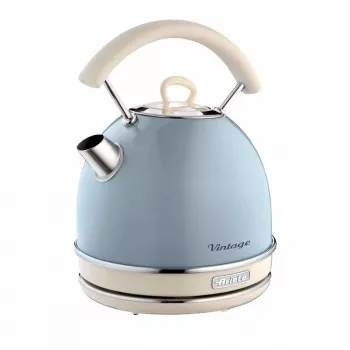 Ariete 2877 Vintage tējkanna, 1,7 l, bezvada, gaiši zila, 1,7 L, 2000 W, Gaiši zila, Ūdens līmeņa indikators, Bezvada, Filtrēšana