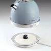 Ariete 2877 Vintage tējkanna, 1,7 l, bezvada, gaiši zila, 1,7 L, 2000 W, Gaiši zila, Ūdens līmeņa indikators, Bezvada, Filtrēšana
