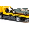 Automašīnas modelis komplekts Siku MAN avārijas dienesta kravas automašīna ADAC, iepriekš samontēts mērogā 1:55, 58×170×57 mm