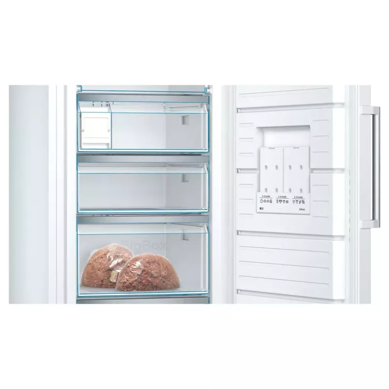 Bosch Serie 6 GSN54AWCV saldētava Vertikālā saldētava Brīvi stāvoša 328 L Balta